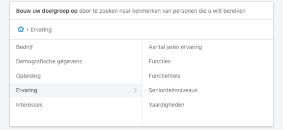 Bouw je doelgroep op in Linkedin Bouw je doelgroep op in Linkedin